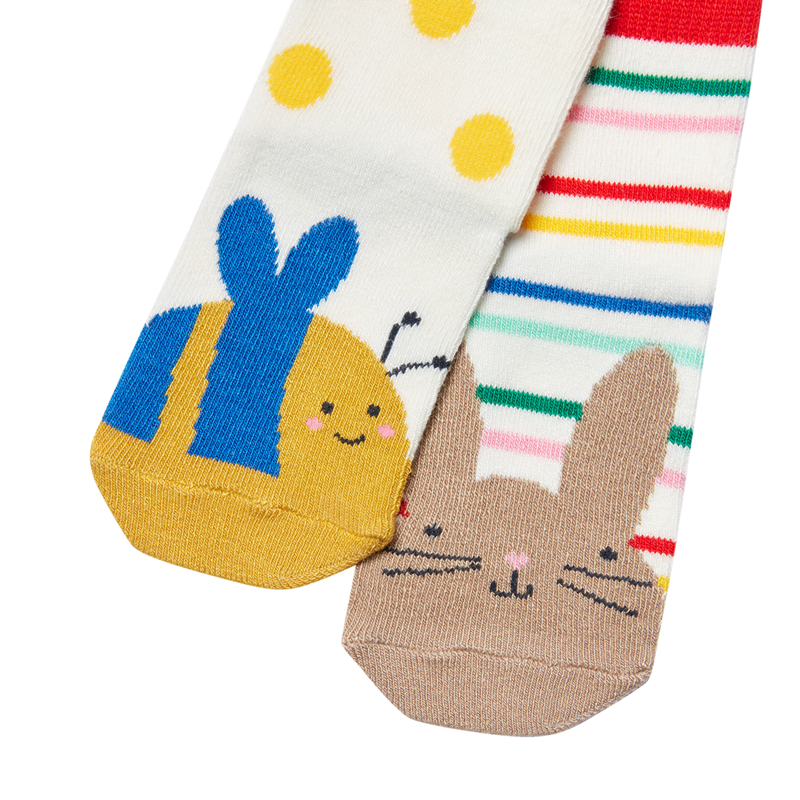Joules Neat Feet 2 Pack Of Socks - Bunny Bee-1